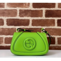 Inexpensive Gucci Blondie Small Shoulder bag in Smooth Leather 815700 Melinda Green 2024