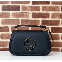 Shop Cheap Gucci Blondie Leather Medium Top Handle Bag 815719 Black 2024