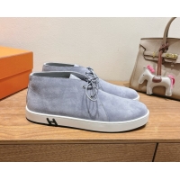Good Looking Hermes Klicker Sneakers in Suede Purple 2025 H251921