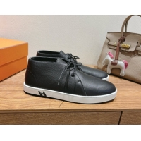 Top Design Hermes Klicker Sneakers in Grained Calfskin Black 2025 H251921