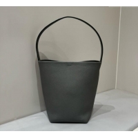Famous Brand The Row Medium N/S Park Tote Bag in Grained Leather 0802 Timouse Grey 2025