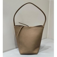 Best Design The Row Medium N/S Park Tote Bag in Grained Leather 0802 Beige 2025
