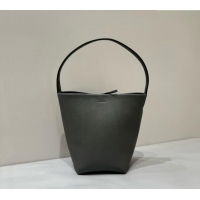 Buy Discount The Row Small N/S Park Tote Bag in Grained Leather S0802 Timouse Grey 2025