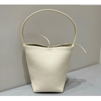Affordable Price The Row Small N/S Park Tote Bag in Grained Leather 0802 White 2025