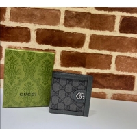 Discount Gucci Ophidia GG Canvas Bi-Fold Wallet 732016 Grey/Black 20233