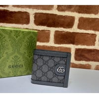 Market Sells Gucci Ophidia GG Canvas Bi-Fold Wallet 597609 Grey/Black 2023