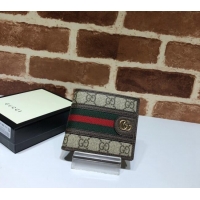 Buy New Cheap Gucci Ophidia GG Canvas Bi-Fold Wallet 597609 Beige/Brown 2023