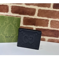 Wholesale Discount Gucci Jumbo GG Leather Wallet in Leather 739475 Black 2023