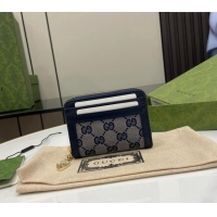 Trendy Design Gucci Luce GG Canvas Mini Zip Wallet 790037 Grey/Blue 2024