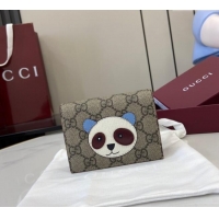 Promotional Gucci GG Canvas Mini Compact Wallet with Panda Detail 818767 2025