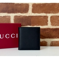 Well Crafted Gucci Mens Bi-fold Embossed Wallet 818949 Black 2025