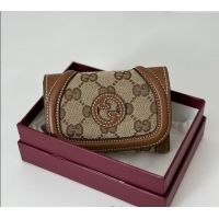 Famous Brand Gucci Blondie Wallet GG Canvas 818811 Brown 2025
