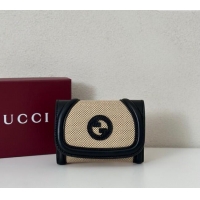 Popular Style Gucci Blondie Wallet Canvas With Leather 818811 Black 2025