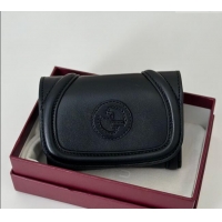 Top Grade Gucci Blondie Wallet Calf Leather 818811 Black 2025