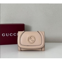 Free Shipping Discount Gucci Blondie Wallet in Leather 818811 Nude Pink 2025