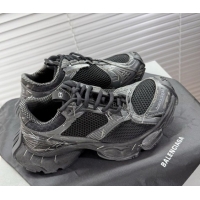 Grade Quality Balenciaga Stapler Sneakers in Mesh Black 0604060
