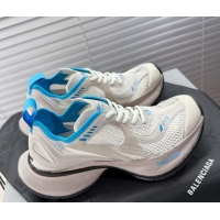 Shop Duplicate Balenciaga Circuit Sneakers in Mesh White/Blue 50604061