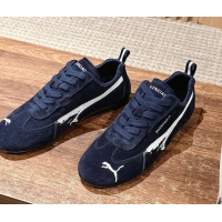 Good Looking Puma x Balenciaga Winter 25 Runway Sneakers in Suede Blue 0604068