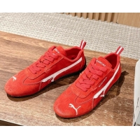 Best Product Puma x Balenciaga Winter 25 Runway Sneakers in Suede Red 0604070
