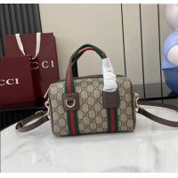 Affordable Price Gucci Mini GG Canvas handbag 859975 Beige/Brown 2025