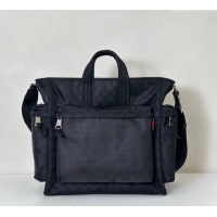 Buy Grade Gucci Mens Nexus GG Nylon large tote bag 818962 Black 2025