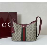 Well Crafted Gucci Ophidia GG Canvas small shoulder bag 836872 Ancora Red 2025
