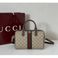 Best Quality Gucci Ophidia GG Canvas Medium Boston Bag 836825 Brown 2025