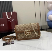 Market Sells Gucci Go GG Canvas small shoulder bag 826761 Camel 2025