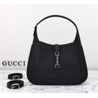 Best Price Gucci Jackie 1961 Leather large crossbody bag 810229 Black 2025