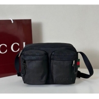 Top Design Gucci Mens Nexus small messengers crossbody bag 834475 Black 2025