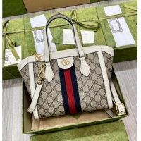 Super Quality Gucci Ophidia Small GG Canvas Tote Bag 547551 Beige/White 2025