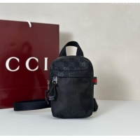Buy Cheapest Gucci Mens Nexus GG mini sling bag ‎834274 Black 2025