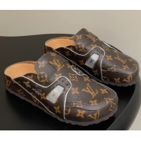 Top Design Louis Vuitton x Birkenstock Boston Platform Mules in Monogram Canvas 0714005