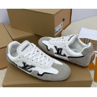 Perfect Louis Vuitton LV Rally Sneakers in Suede and Mesh Grey 2025 1AHTZI