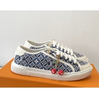 Luxurious Louis Vuitton LV Lagoon Sneakers in Monogram Canvas Blue 2025 1AGYG4