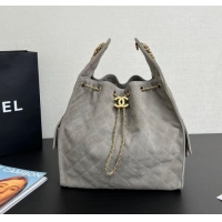 Grade Design Chanel 25 Suede Medium Handbag AS5311 Dark Grey 2025