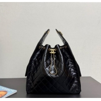 Famous Brand Chanel 25 Lambskin Medium Handbag AS5311 Black 2025