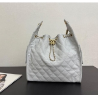Good Product Chanel 25 Grained Calfskin Medium Handbag AS5311 Light Grey 2025