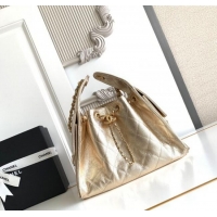 Low Cost Chanel 25 Small Handbag in Grained Calfskin AS5293 Light Gold 2025
