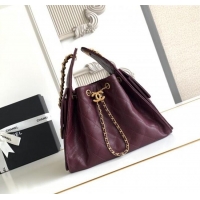 Inexpensive Chanel 25 Small Handbag in Grained Calfskin AS5293 Dark Burgundy 2025