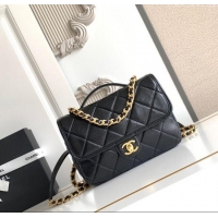 Best Price Chanel Grained Shiny Calfskin Backpack bag AS5347 Black 2025
