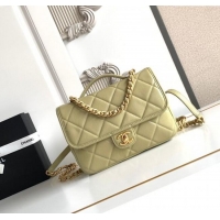 Reasonable Price Chanel Grained Shiny Calfskin Backpack bag AS5347 Green 2025