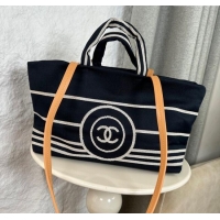 Buy Inexpensive Chanel Denim Small Shopping Bag A92240 Blue 2025