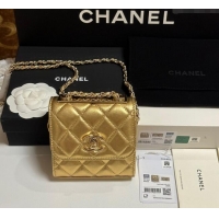 Buy Discount Chanel Lambskin Clutch with Chain and Band A81632 Gold-Tone 2025
