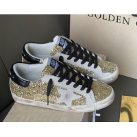 Unique Discount Golden Goose Women’s Super-Star in yellow gold glitters 0711010