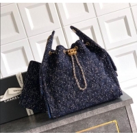 Traditional Discount Chanel 25 Tweed Medium Handbag AS5311 Blue 2025