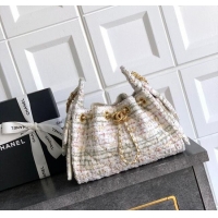 Famous Brand Chanel 25 Mini Hobo Handbag in Tweed AS5631 Pink 2025