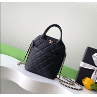 Famous Brand Chanel Grained Calfskin Clutch with Chain AP4742 Black 2025