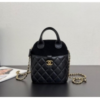 Best Product Chanel Suede & Lambskin Clutch with Chain AP4742 Black 2025