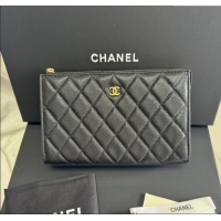 Promotional Chanel Grained Calfskin Pouch AP4471 Black 2025